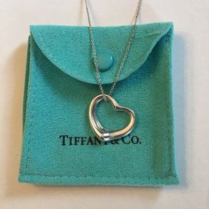 Tiffany & Co Open Heart Pendant Necklace